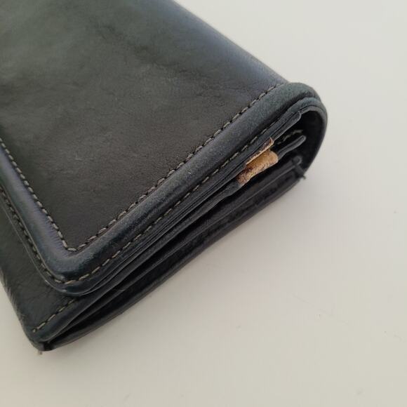 Paul Smith Envelplope Cow Leather Wallet Black Boho Designer Large Classic - Picture 15 of 16